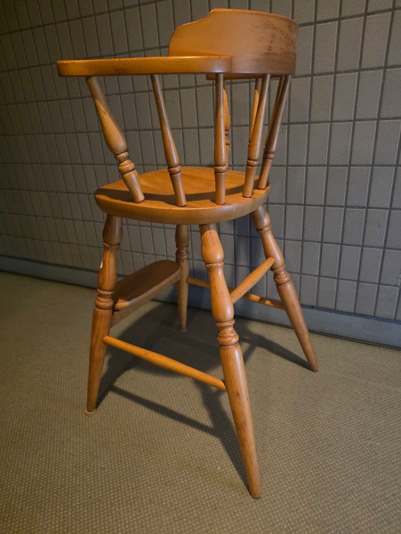 キツツキマーク 飛騨産業 ベビーチェア 子供椅子 ウィンザーチェア