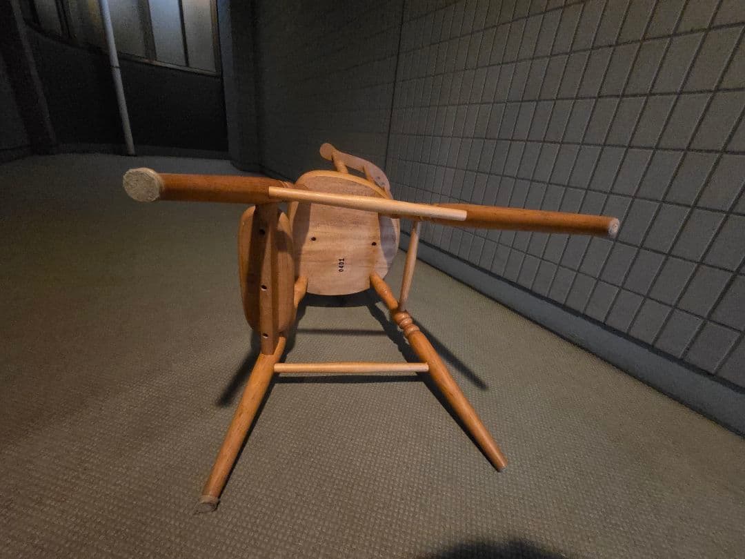 キツツキマーク 飛騨産業 ベビーチェア 子供椅子 ウィンザーチェア