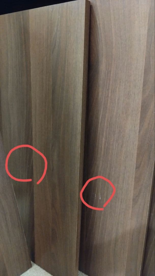 【匿名配送】ウォルナット　ガラスキャビネット