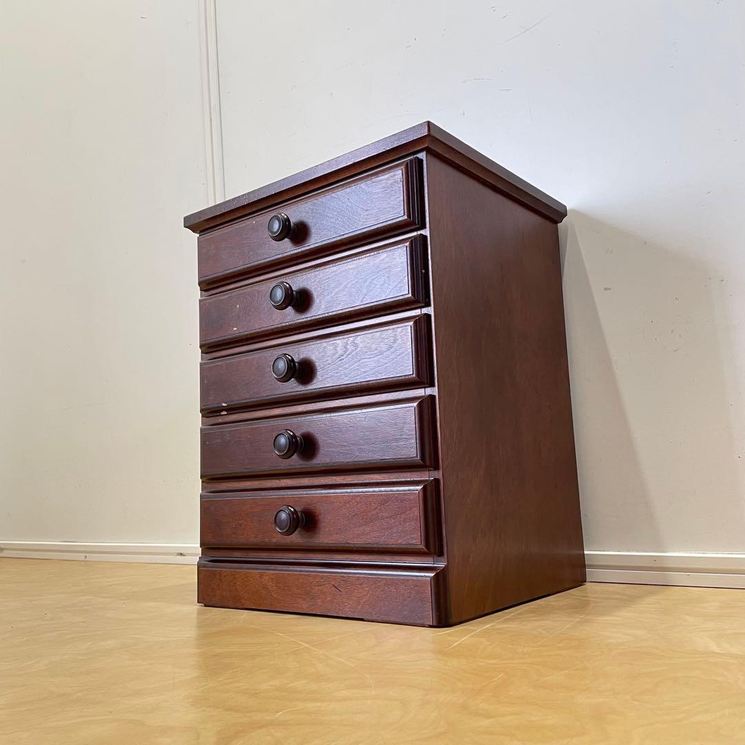 民芸家具 5段小引き出し 小物入れ チェスト ビンテージ アンティーク レトロ