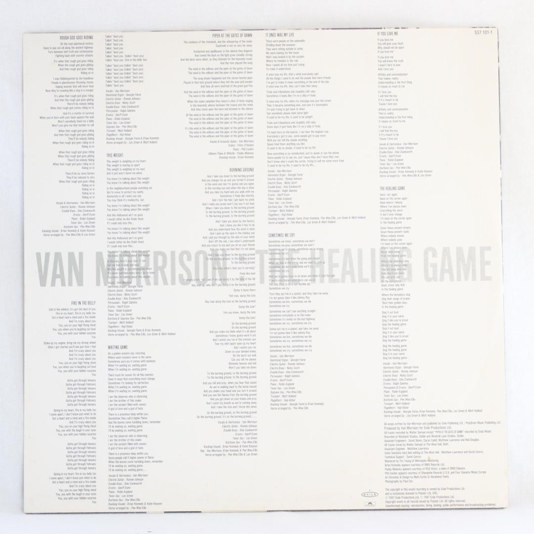 英LP Van Morrison The Healing Game 初回プレス