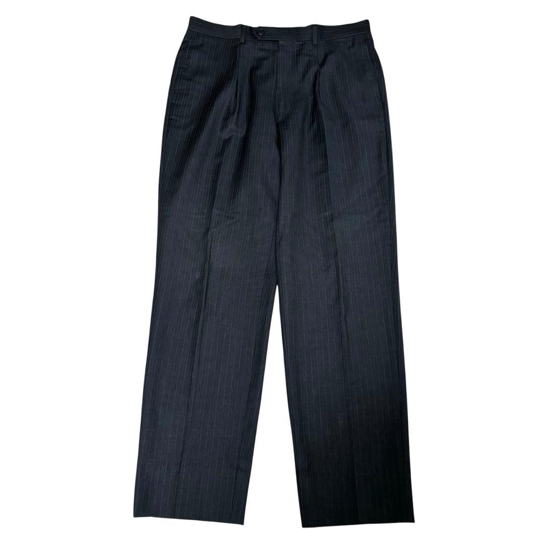 DANIEL CREMIEUX セットアップ　ダブル　ストライプ　ダークグレー