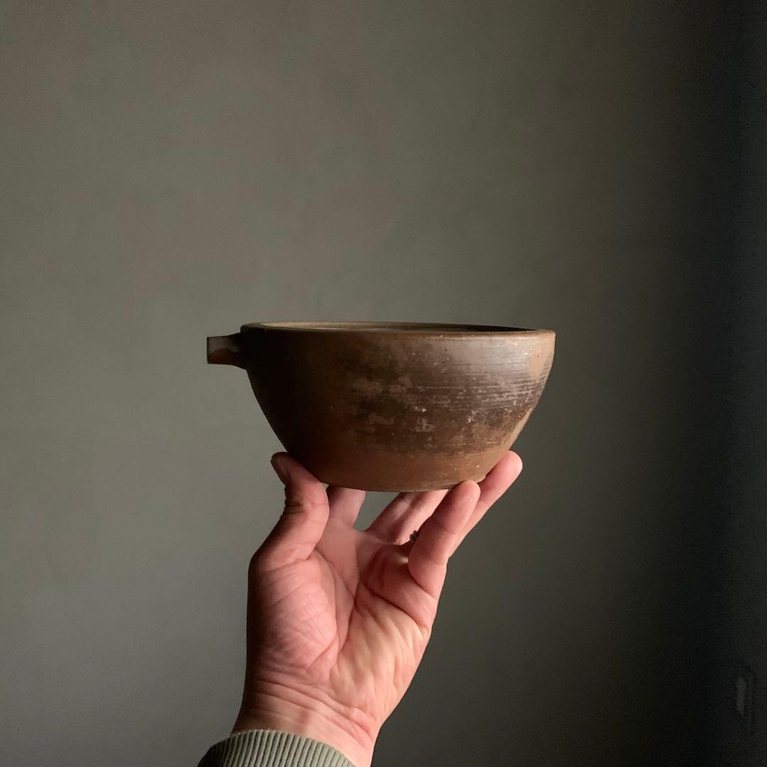 白丹波 片口 古美術 古道具 アンティーク 酒器 丹波焼 立杭焼