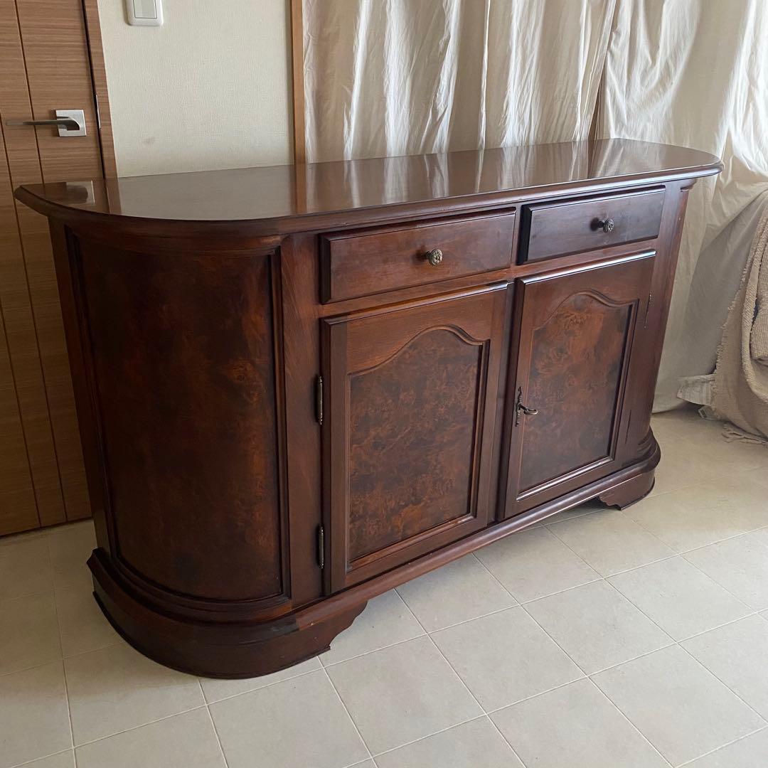 イタリア製　アンティーク　サイドボード　ヨーロピアン　キャビネット　モダン　象嵌