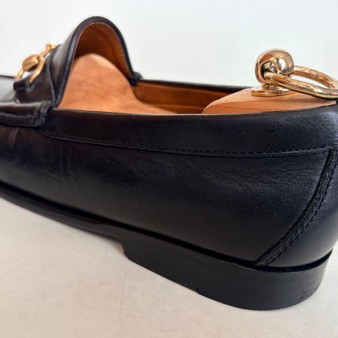 GUCCIグッチ ホースビットローファー 39.5 本革 ブラック