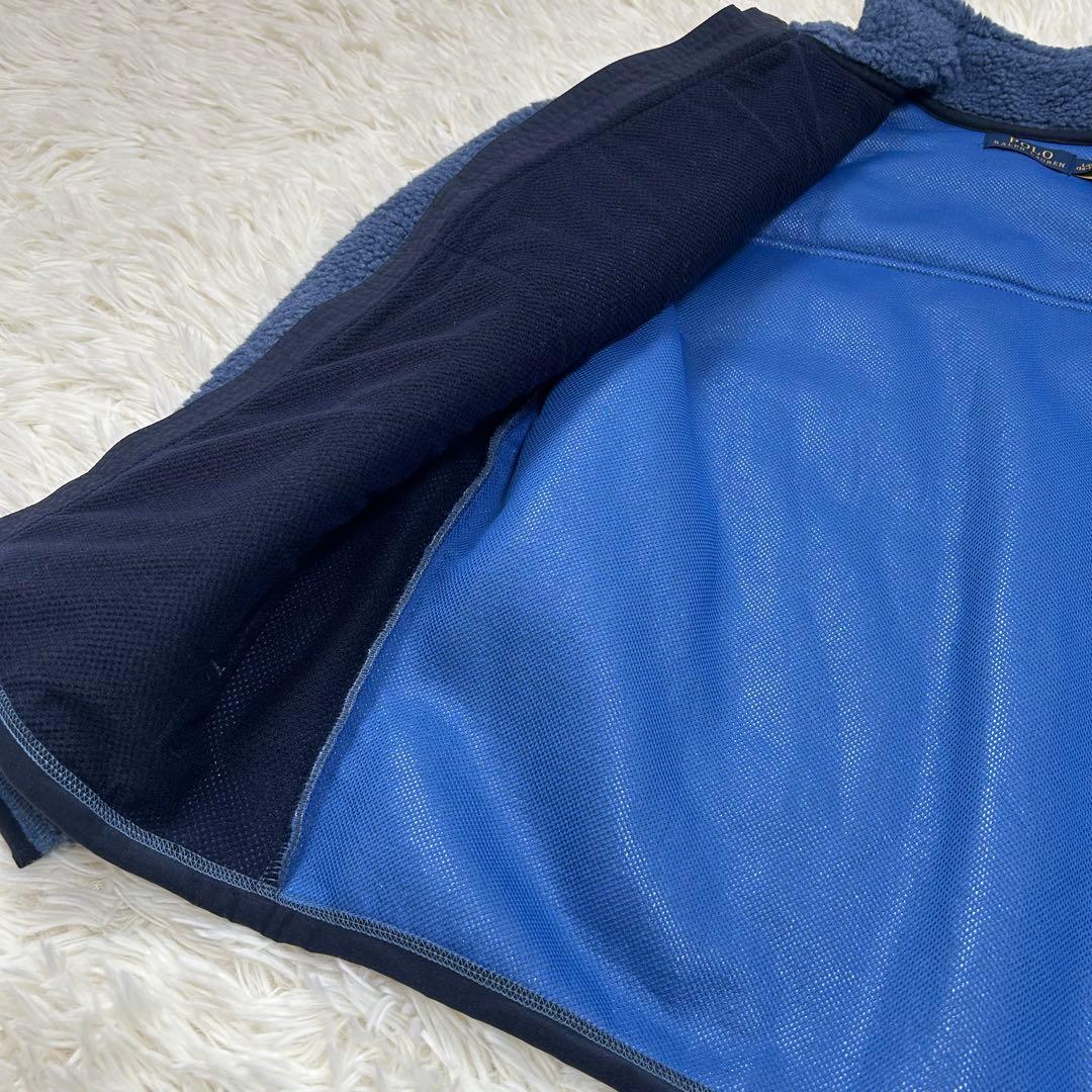 現行QR♪ポロラルフローレン ハイブリッドフリースジャケット ボアジャケット