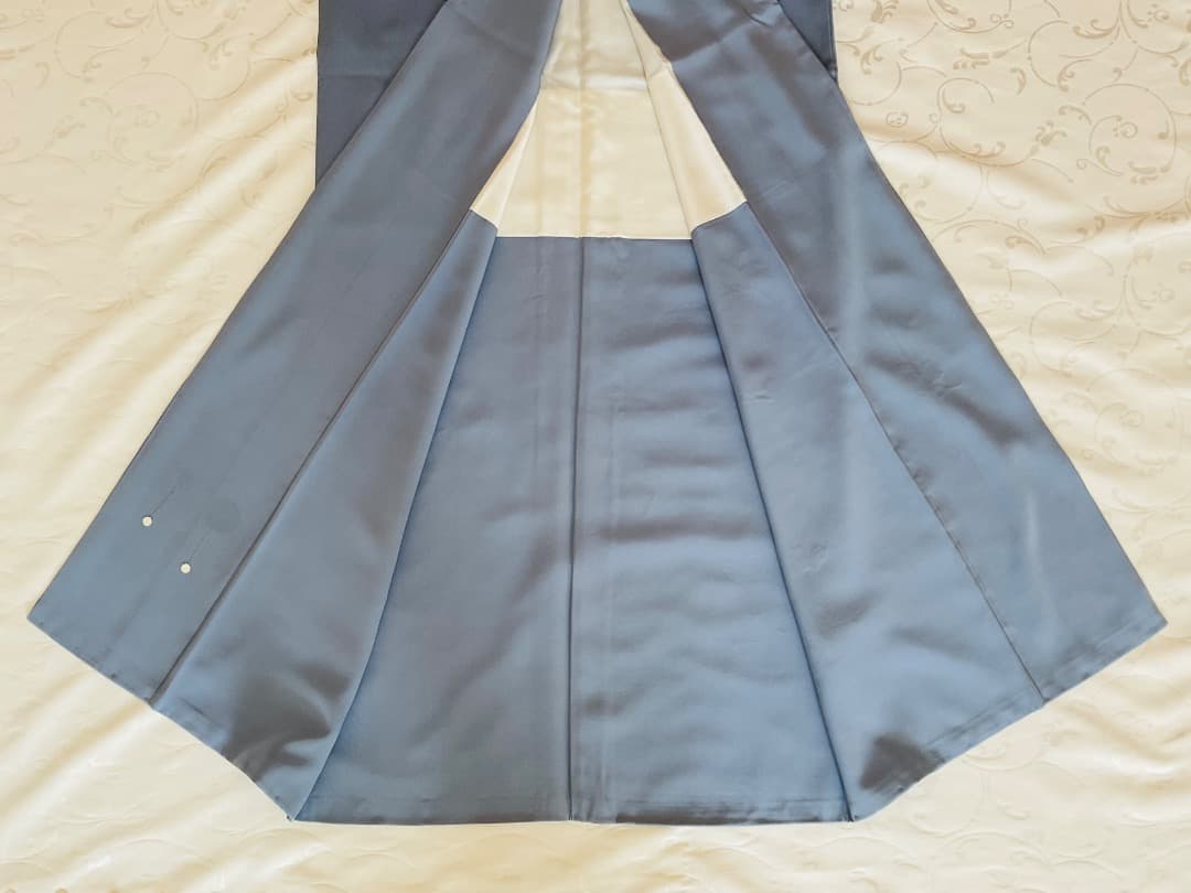 付下げ　フルセット　縫紋付　丸に橘　　正絹　六通柄袋帯　帯揚げ　帯締め