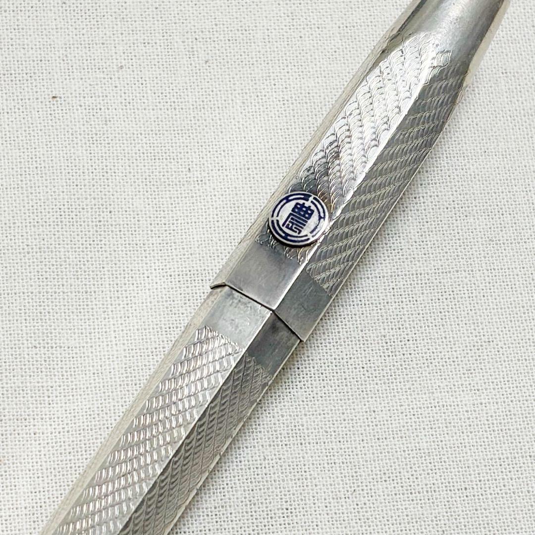 メーカー不明　銀製　シャーペン　ノック式