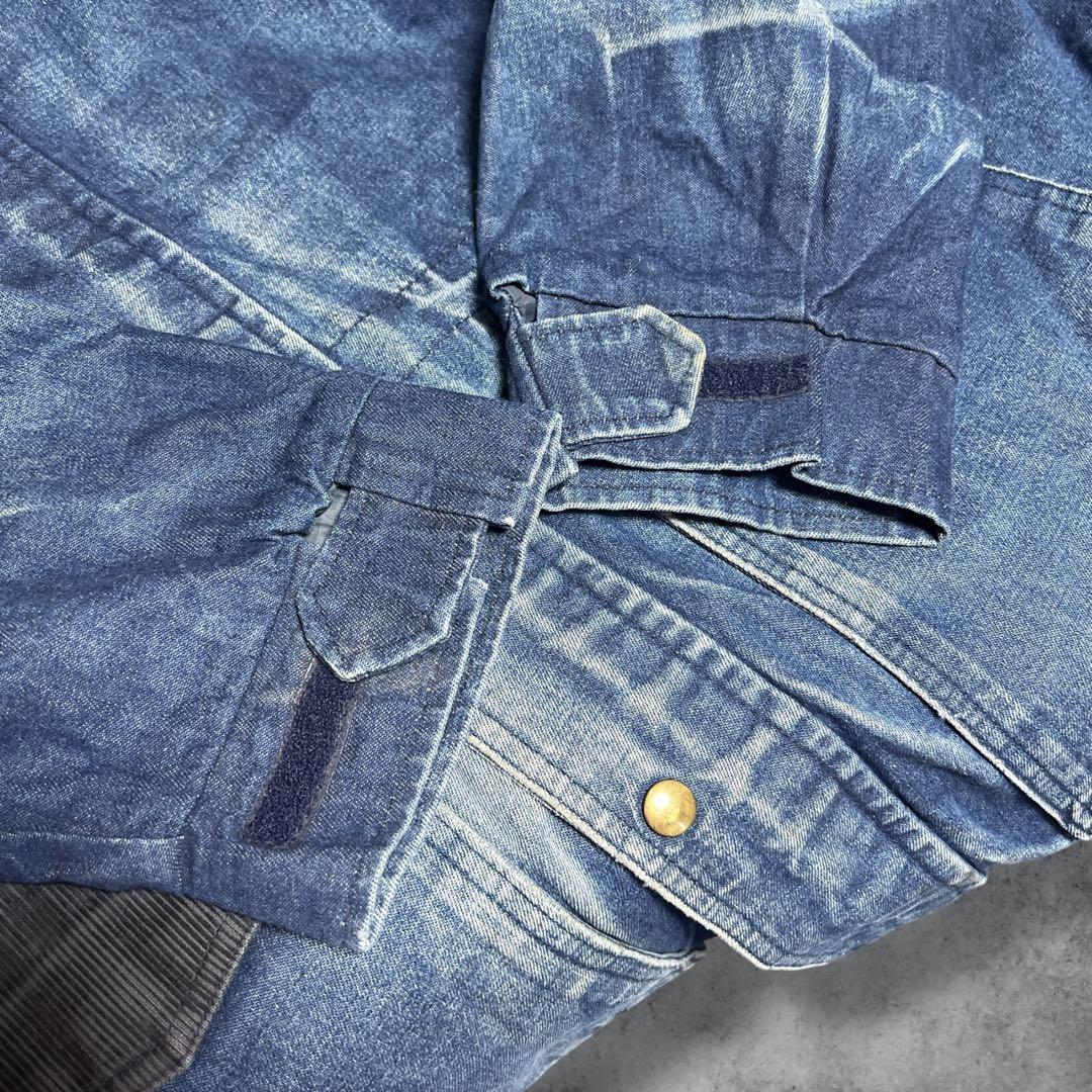【湘南】Wallsデニムジャケットカバーオール90sヴィンテージ青ブルー