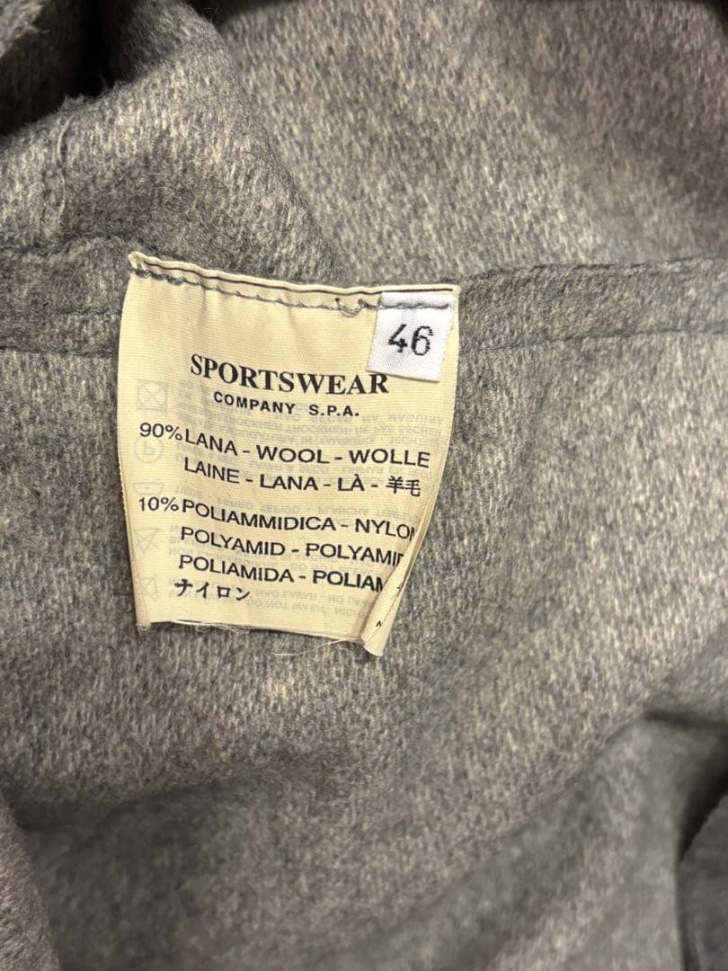 【最終】C.P.COMPANY ウールコート グレー 46サイズ モレノ期