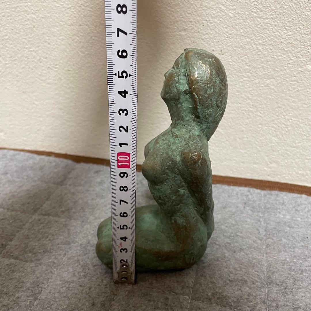 高岡銅器 青銅 ブロンズ 像 銅像 遙 三枝惣太郎 工芸 木箱入り