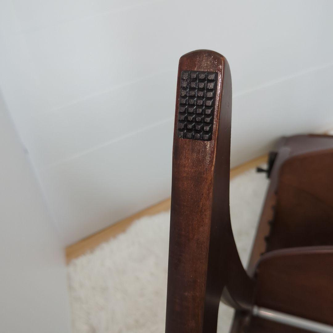 【美品 】大和屋 すくすくハイチェアテーブル＆ガード付き ブラウン