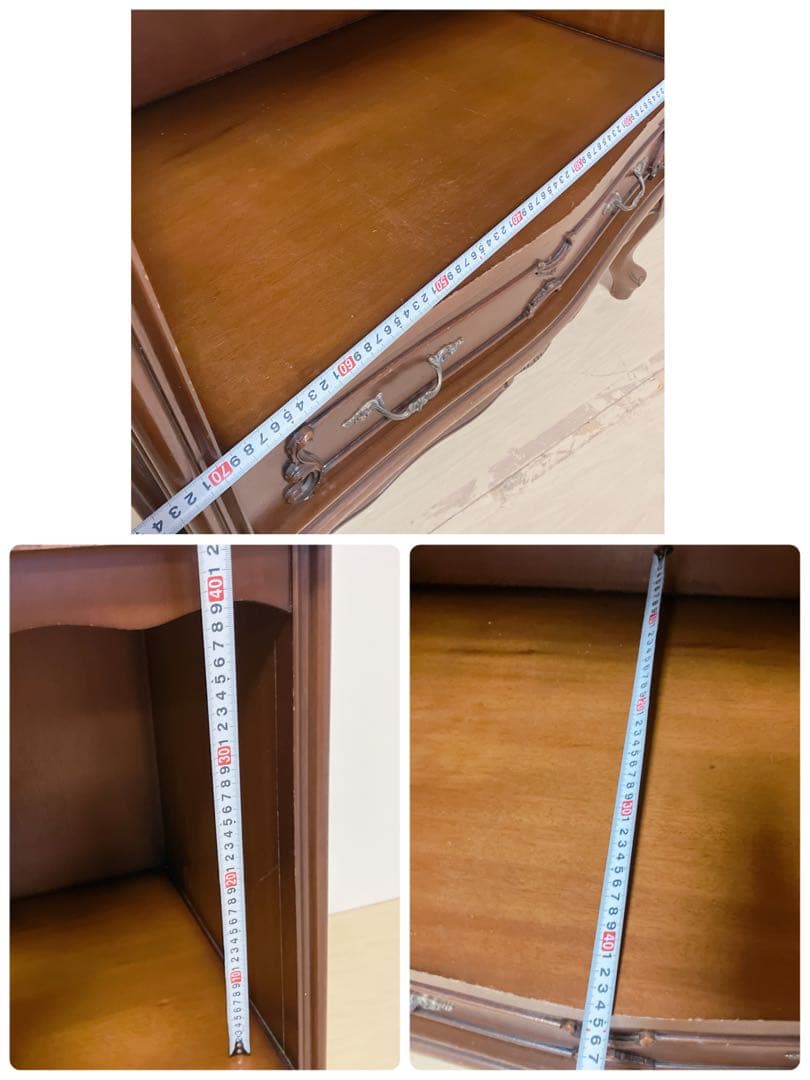 猫脚　アンティーク調　コンソール　サイドチェスト　キャビネット　レトロ