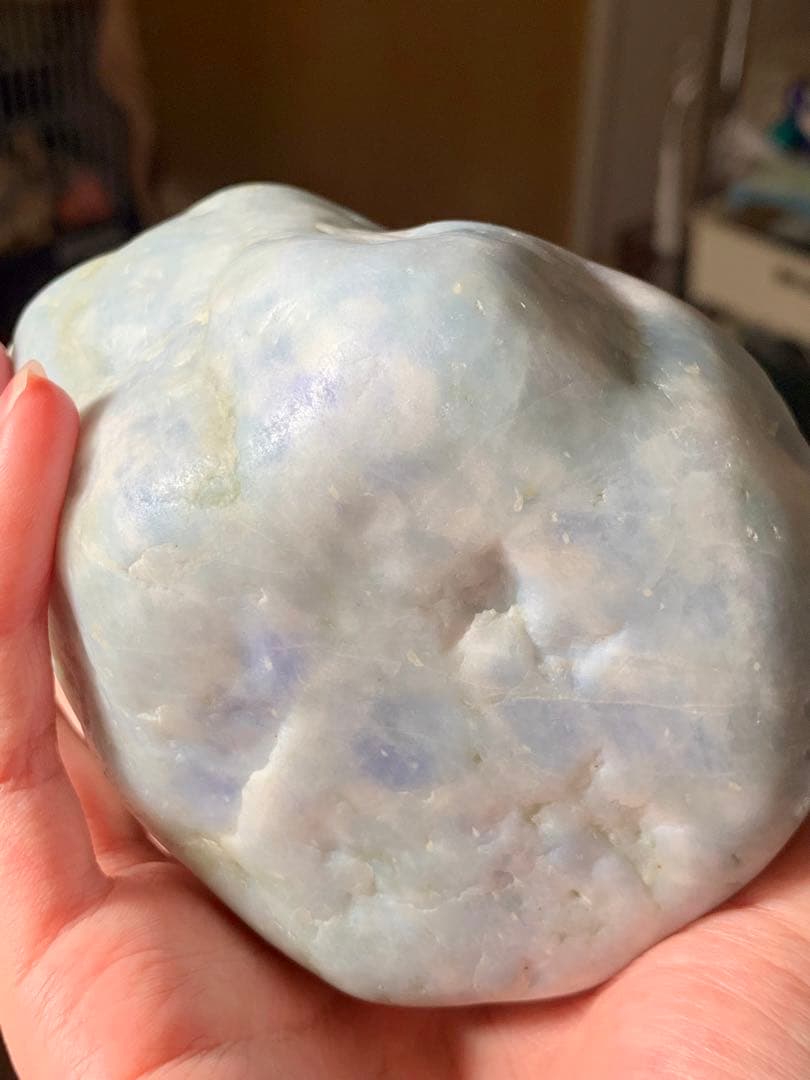 海翡翠　海石　糸魚川ラベンダー翡翠　原石　青紫ひすい　水石　根付　国産鉱物標本