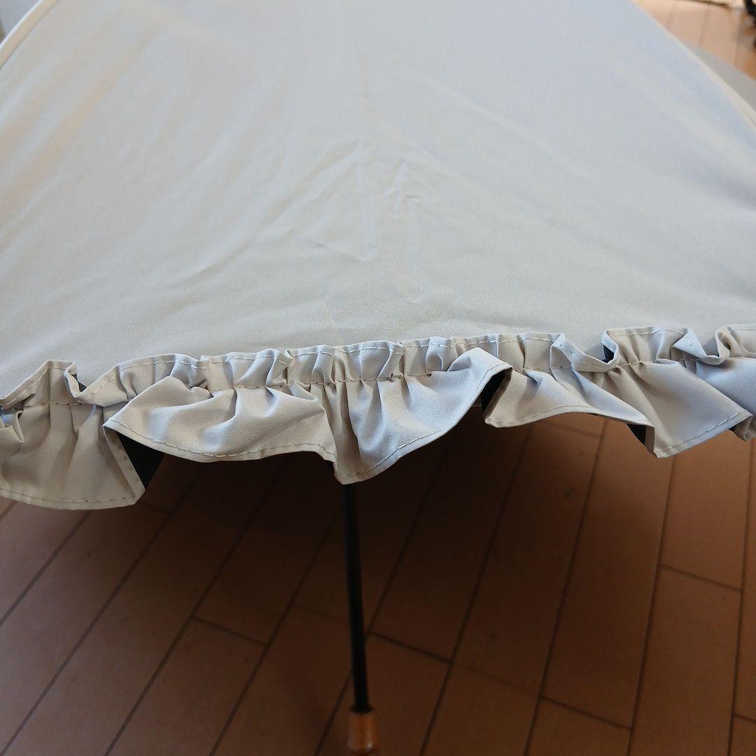 芦屋ロサブラン　Rose Blanc フリル付き日傘