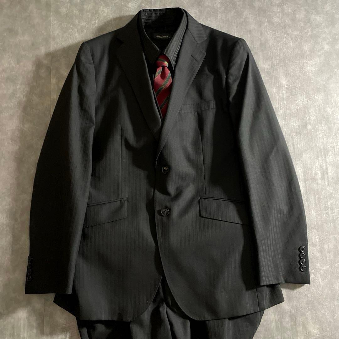 【極美品】イタリアウール 3ピースセットアップスーツ×OLD GUCCIネクタイ