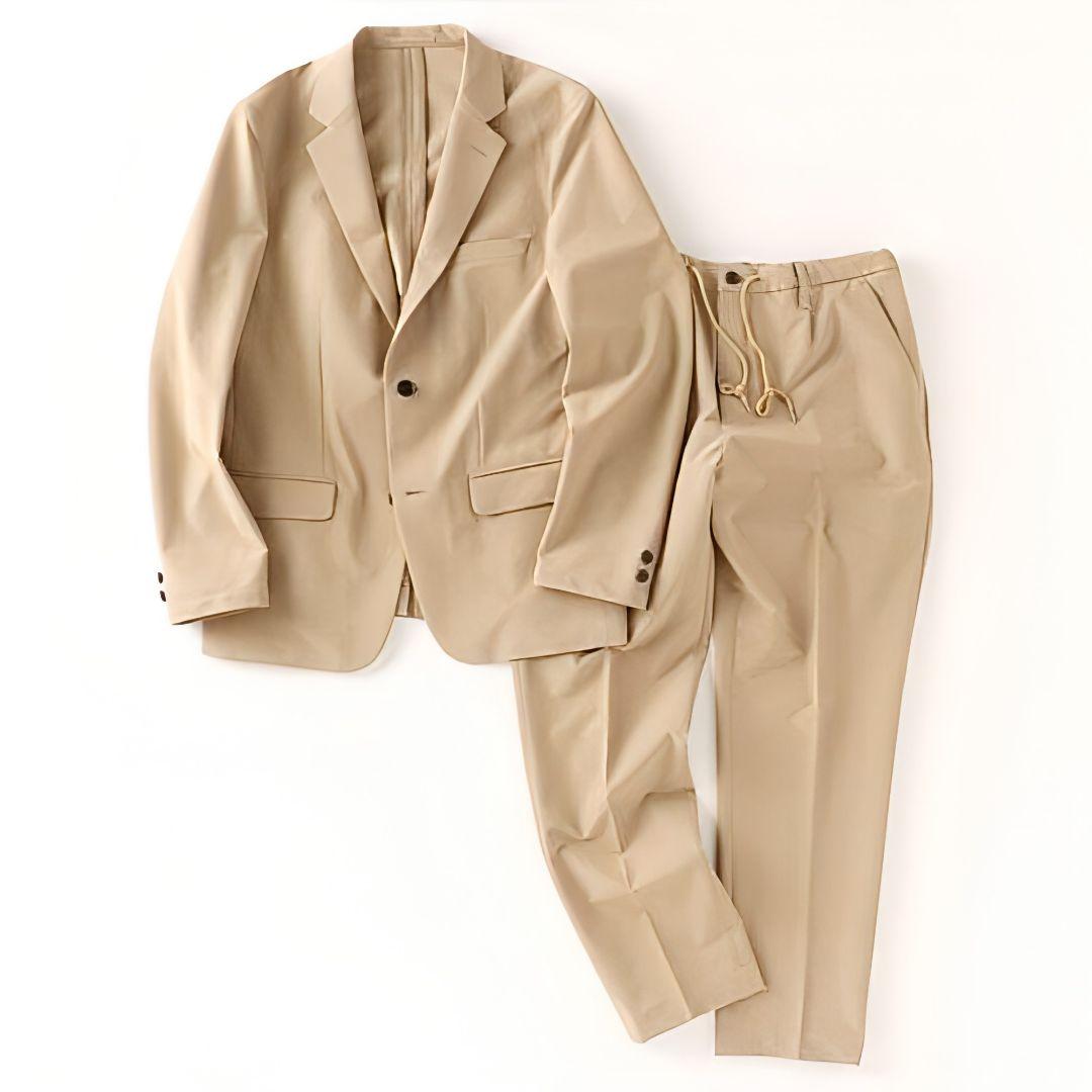 【美品】オールシーズン 4WAY ストレッチ セットアップスーツ