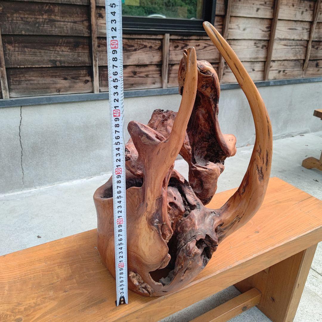 （未使用品）樹種不明　置物　インテリア　木　材木