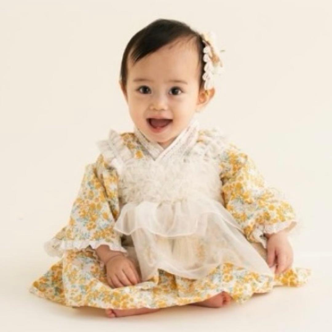 バースデイ cottoli 袴 80 ミモザ 新品未使用タグ付き