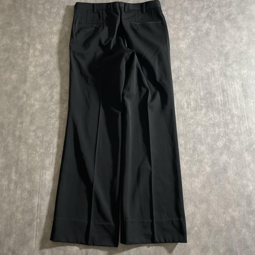 極上 漆黒ウール 黒金ボタン ダブルブレストスーツ × VERUSACEネクタイ