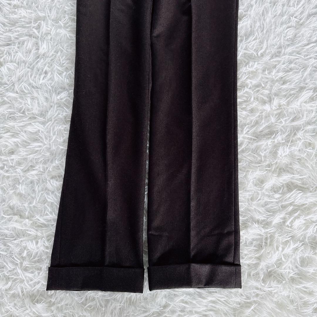 【スーツセレクト】スリーピース スーツ ブラウン 千鳥柄 Y4サイズ