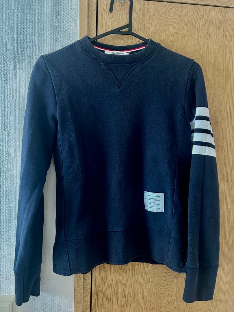 THOM BROWNE ネイビー トレーナー