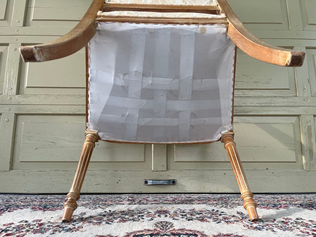 クラシックデザイン ダイニングチェアIDC 大塚家具 BIANCO デカペ塗装