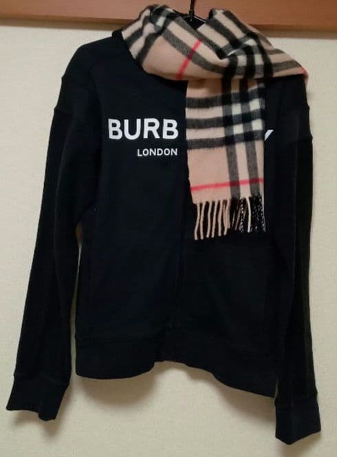 【BURBERRY】バーバリー チェック カシミア100%マフラー
