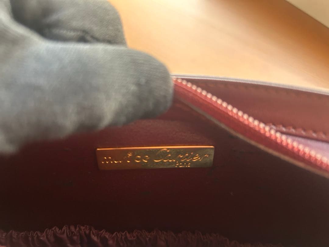 ★Cartier★オールドカルティエ☆マストライン☆レザーセカンドバッグ　未使用