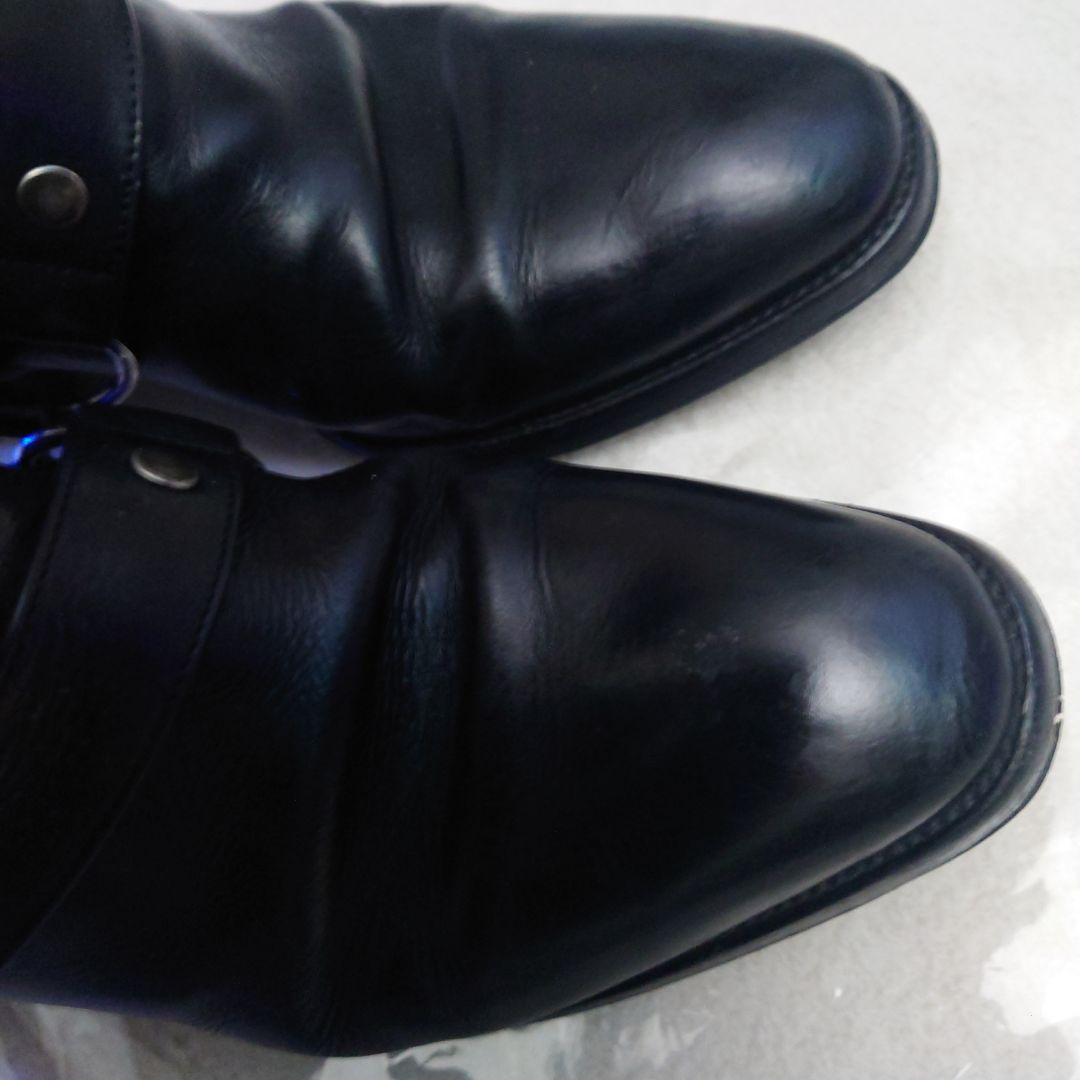 サンローラン本革クラッシックワイアットハーネスブーツ39