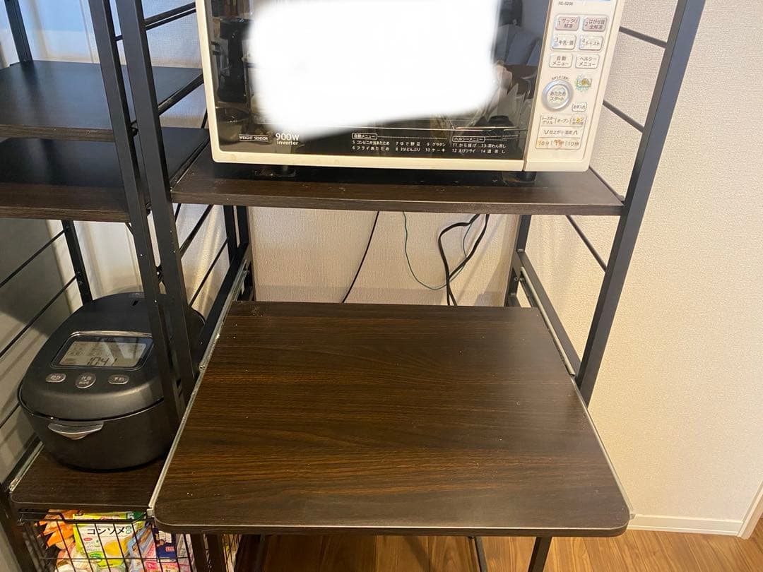 レンジ台　キッチン棚　ゴミ箱収納　レンジボード