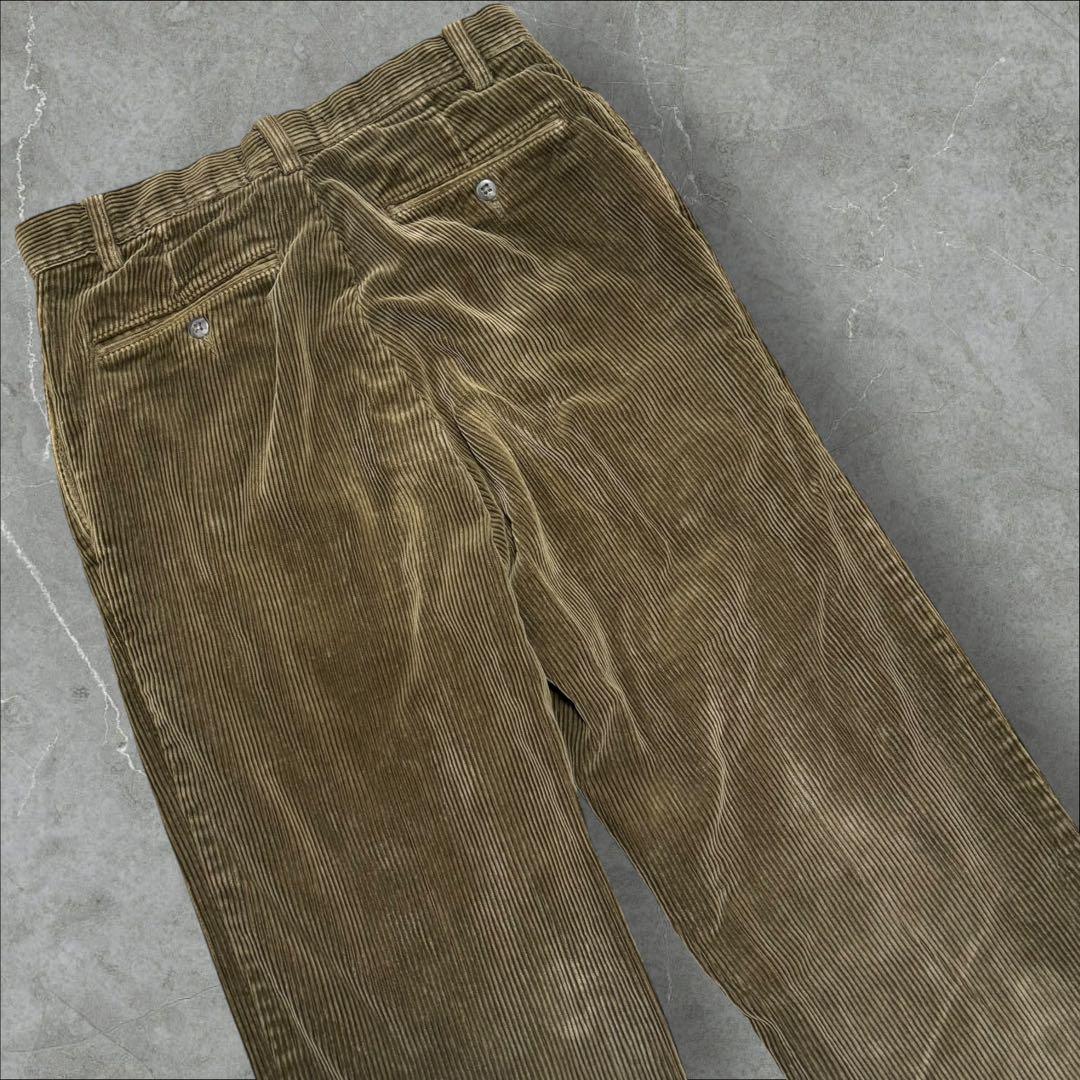 90sPolobyRalphLaurenラルフローレンコーデュロイパンツ太畝