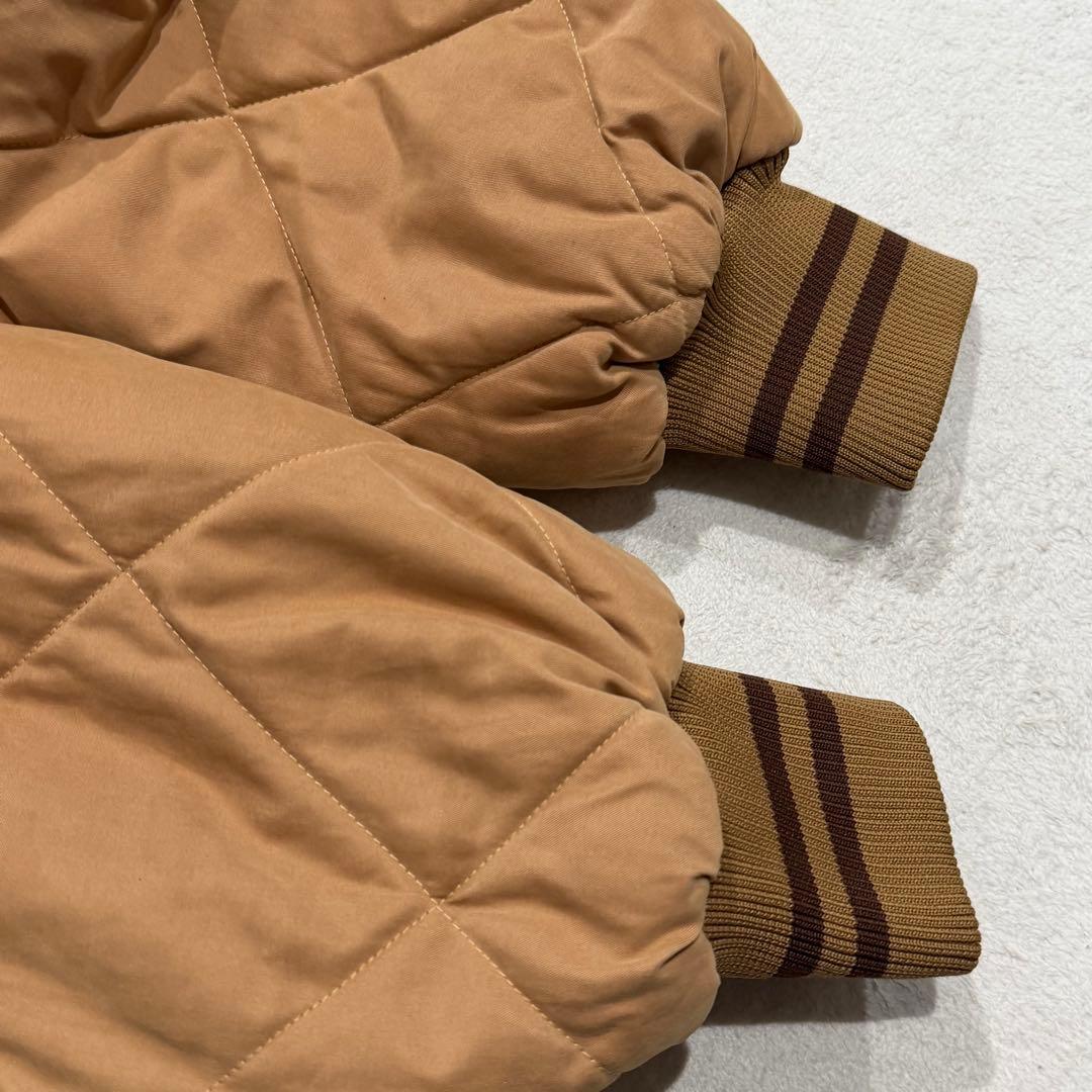 ショーンジョン　キルティングスタジャン　ワッペン　キャメル　キングサイズ　XXL