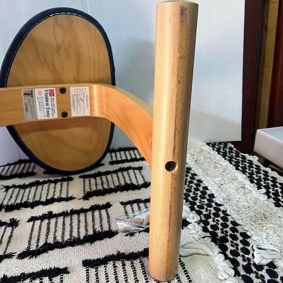 美品✨ Rybo リボ社 バランスイージー バランスチェア ネイビー 姿勢改善