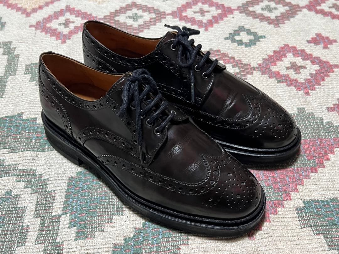 美品 BerwickウィングチップROISレザーシューズ7 バーウィックロイス