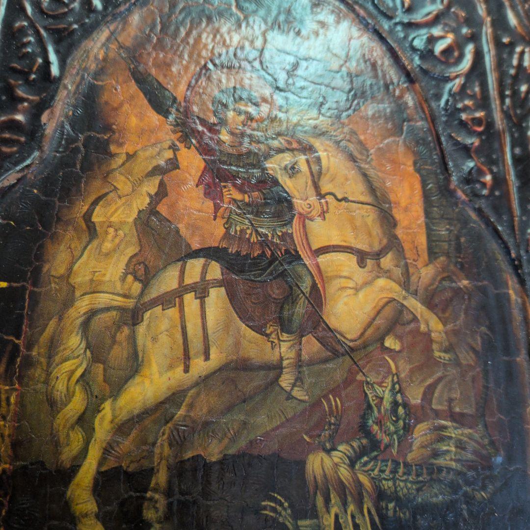 聖ミカエル アイコン 銅板