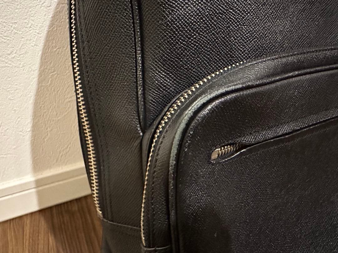 【ハツ】COACH(コーチ)ブラックレザーリュック 本革