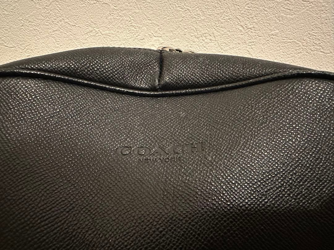 【ハツ】COACH(コーチ)ブラックレザーリュック 本革