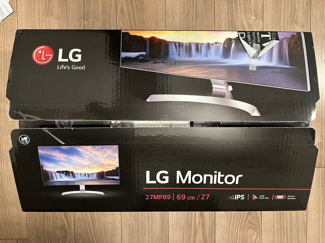 メ*ン様 LG 27MP89 モニター2枚