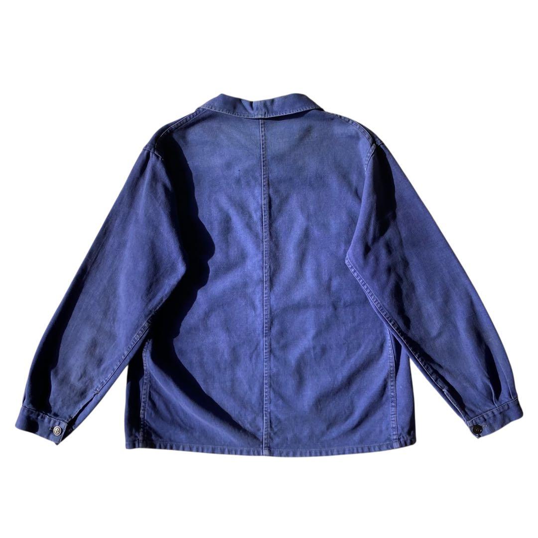 60〜70s ヴィンテージ フレンチ Vポケット カバーオール ワークジャケット