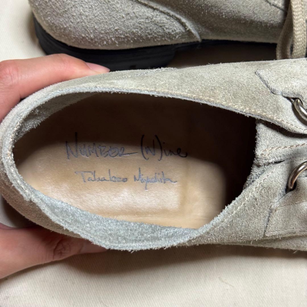 00's ナンバーナイン　宮下期　本人期　スエードブーツ　激レア　グランジ　音楽