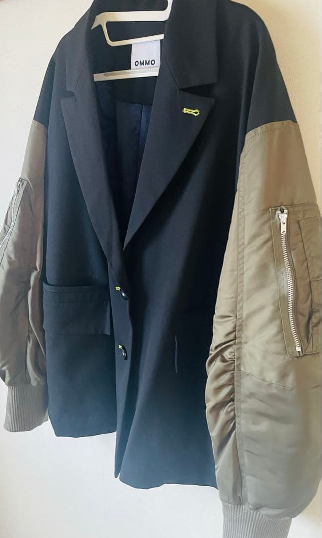 ジャケット・アウター OMMO MA-1 DOCKING WOOL JK