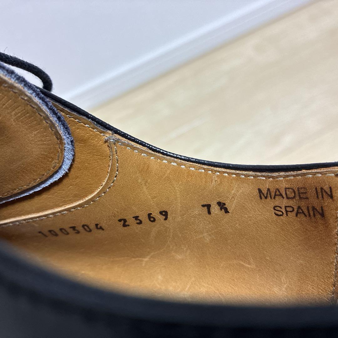 美品 Berwick バーウィック Uチップ 2369 ヴィブラム ソール 黒