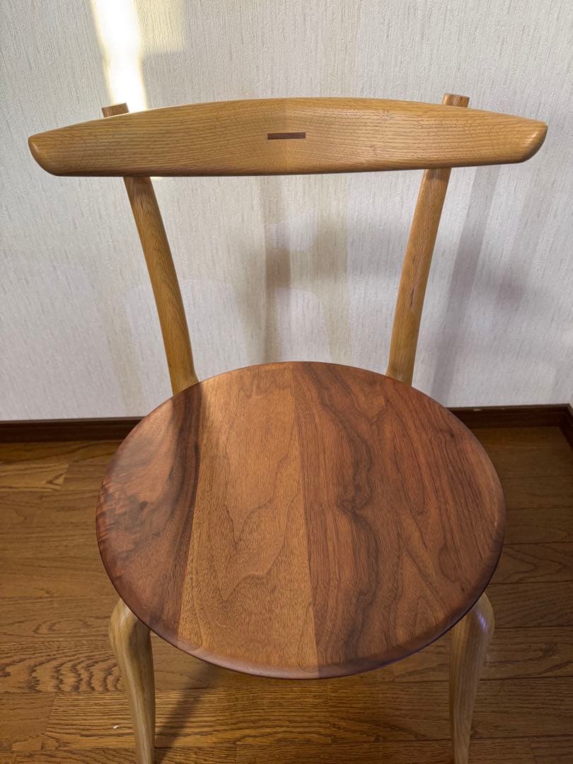 起立木工　スタッキングチェア 4脚 回転椅子 ダイニング 回転チェ