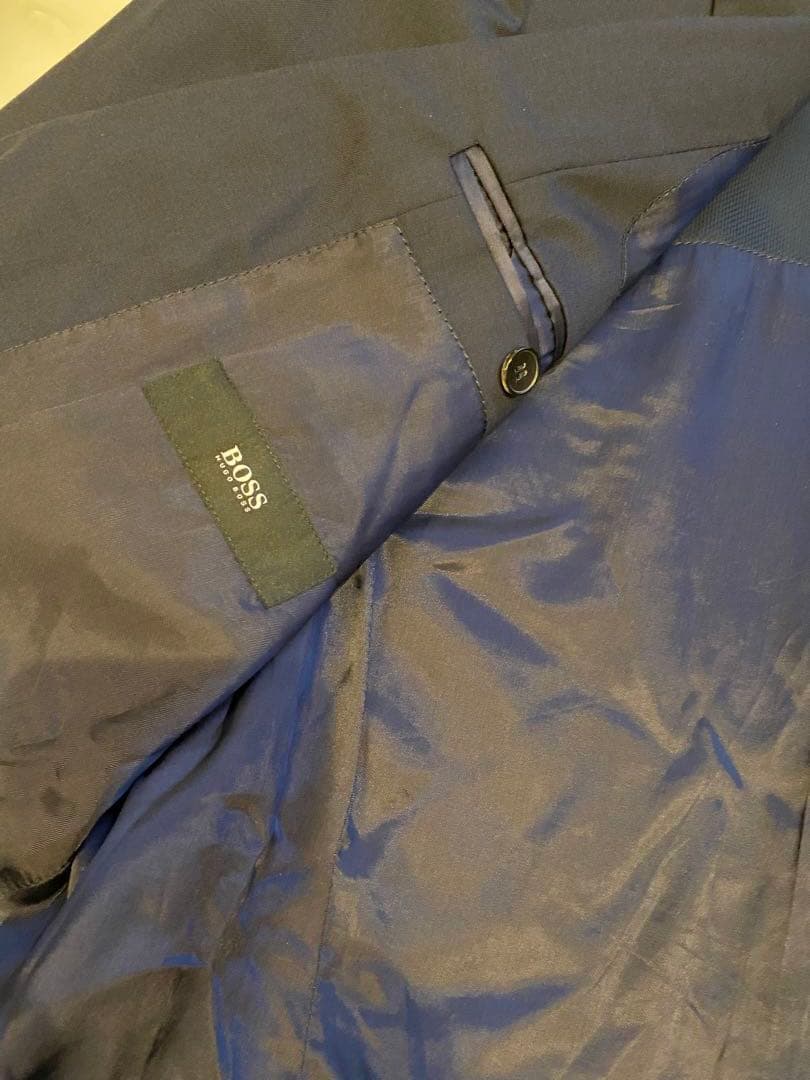 48時間限定SALE★美品 BOSS メンズブラックネイビー スーツ 表参道