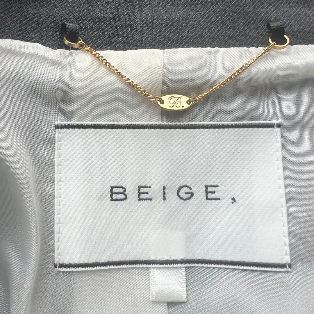 ゆきん様　ベイジ　VILLAZ シングルジャケット 4 ダークグレー エコレザー