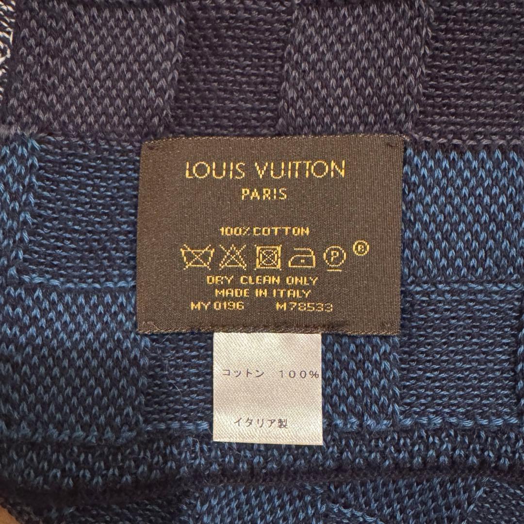 【未使用】LOUIS VUITTON ルイヴィトン コットン ストール ダミエ