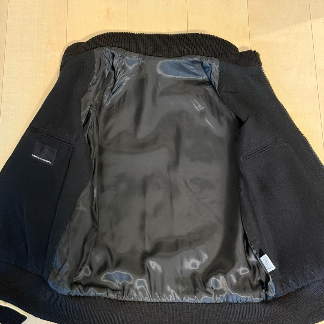 NUMBER (N)INE／スタジャン／本革・ウール／サイズ2／ナンバーナイン