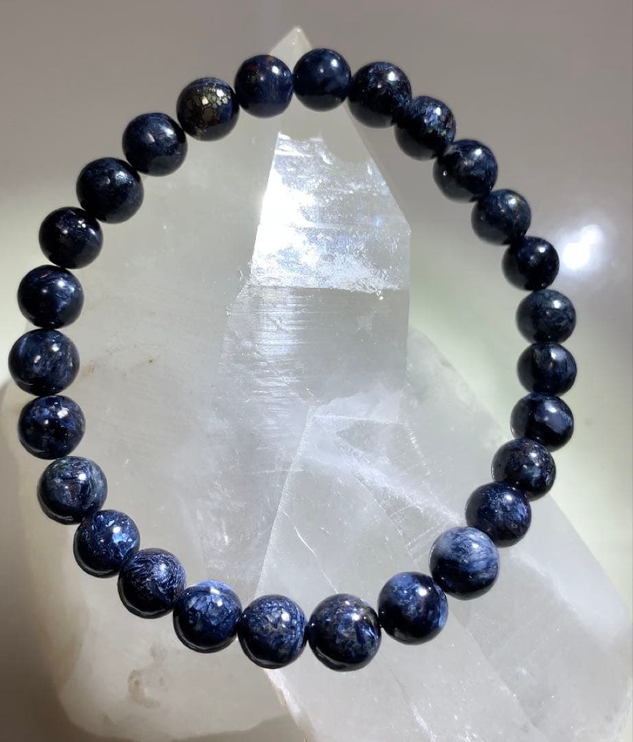 ⭐️希少石⭐️ブルーピーターサイト　ブレスレット　テンペストストーン