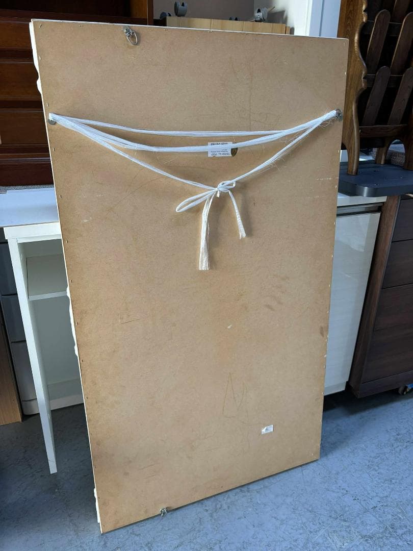 ゴールド イタリア製 アンティーク調 白とゴールド ミラー 姿見 壁掛け